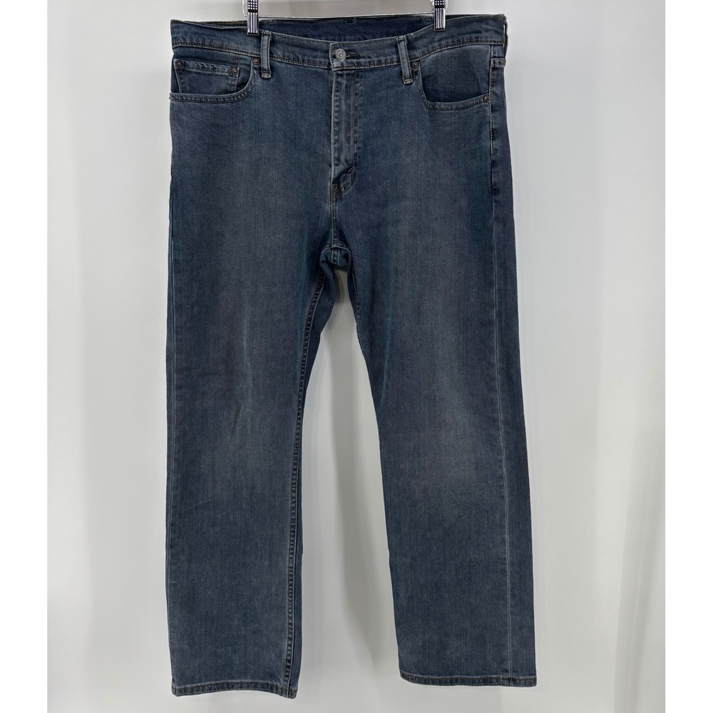 Levi's 504 Straight Leg Jeans Men's 38x30 Relaxed Fit Blue Medium Wash